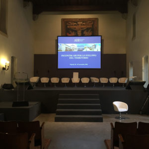 Napoli, 2016 – Complesso Monumentale di Santa Chiara – Evento ABI – regia audio/video – servizi audiovisivi